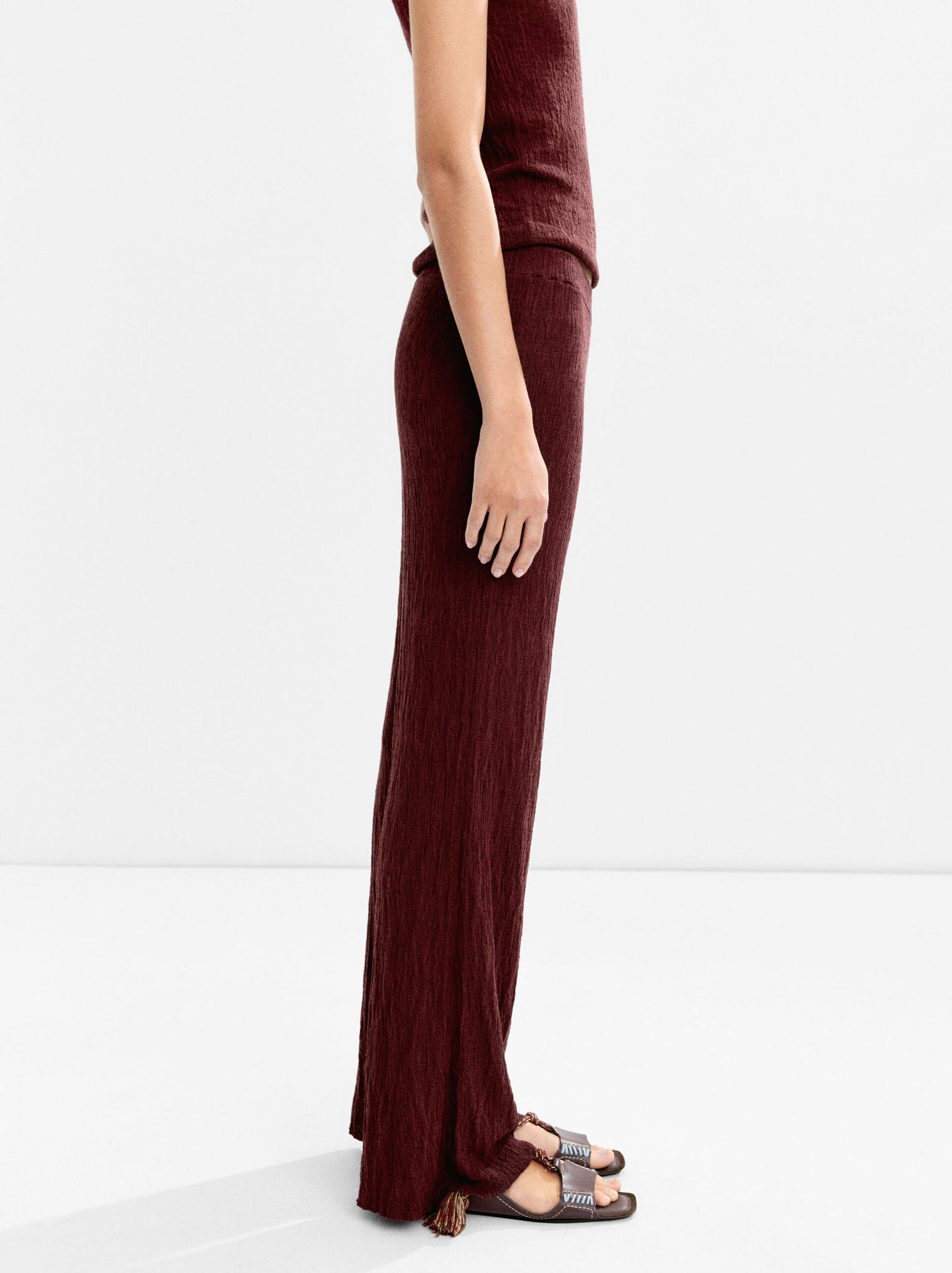 Pantalón de punto fluido