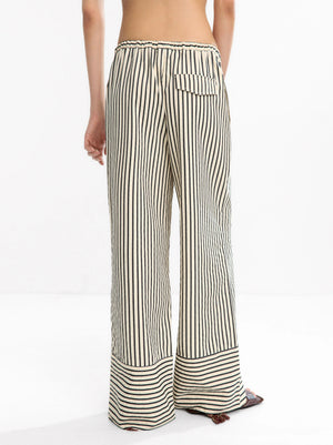 Pantalón fluido con rayas