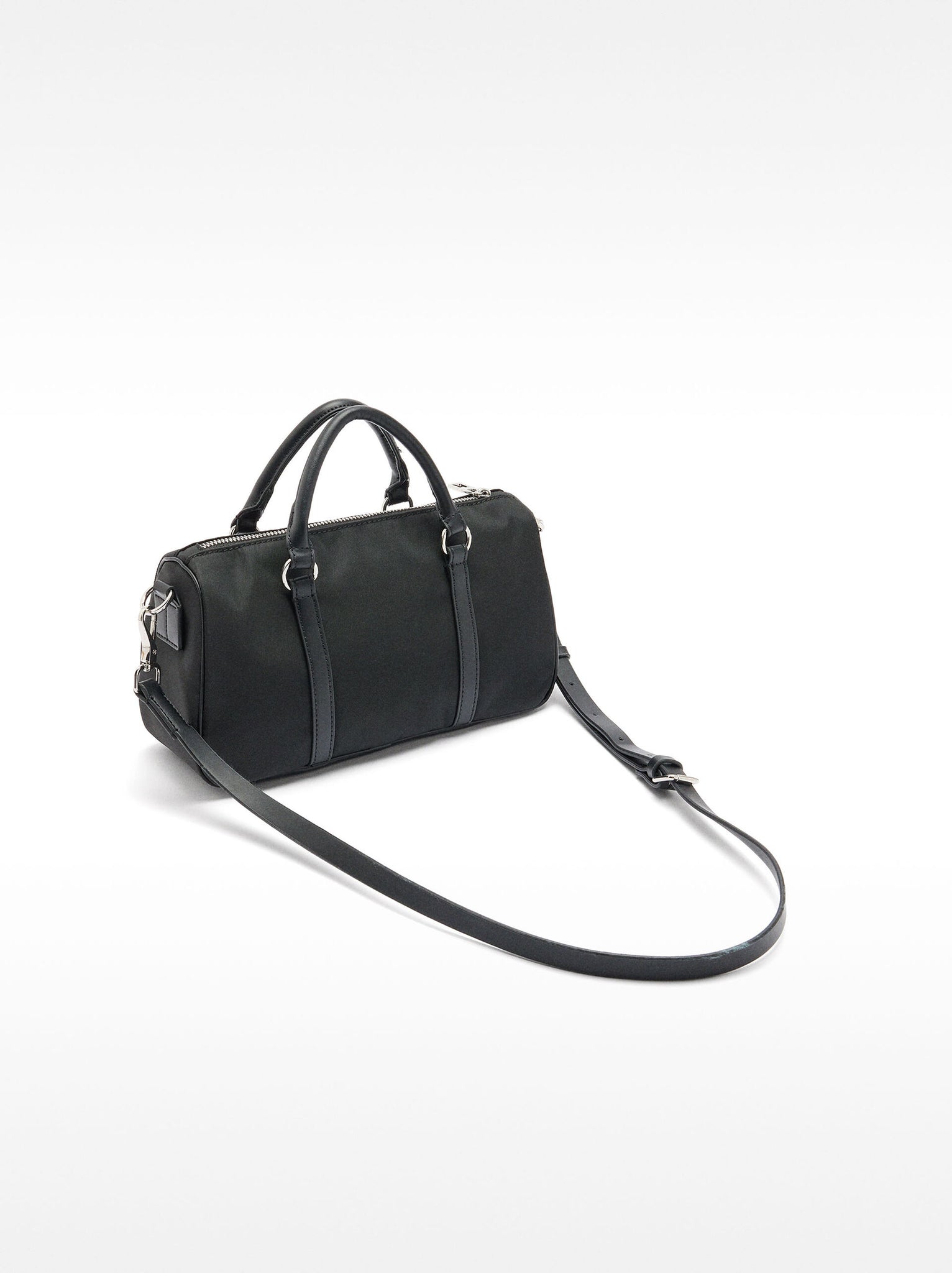 Bolso tote de nylon con bandolera