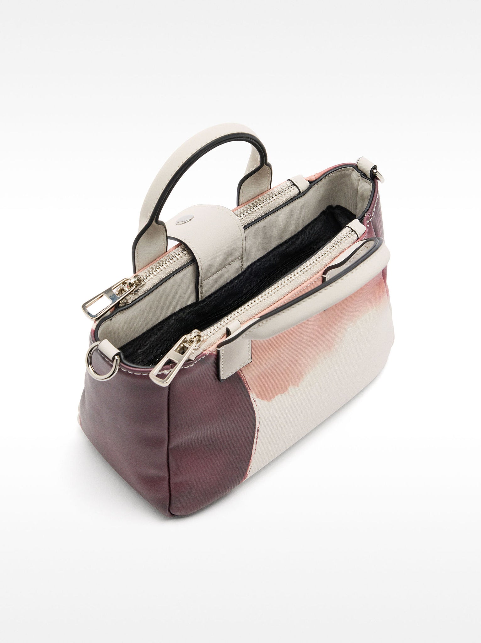 Bolso tote con efecto acuarela