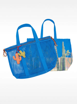 Bolso de rejilla con bolsa extraíble