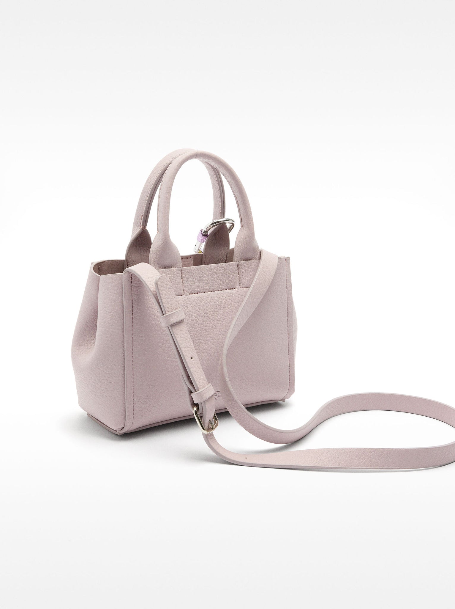 Bolso tote mini con colgante