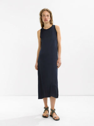 Vestido fluido liso