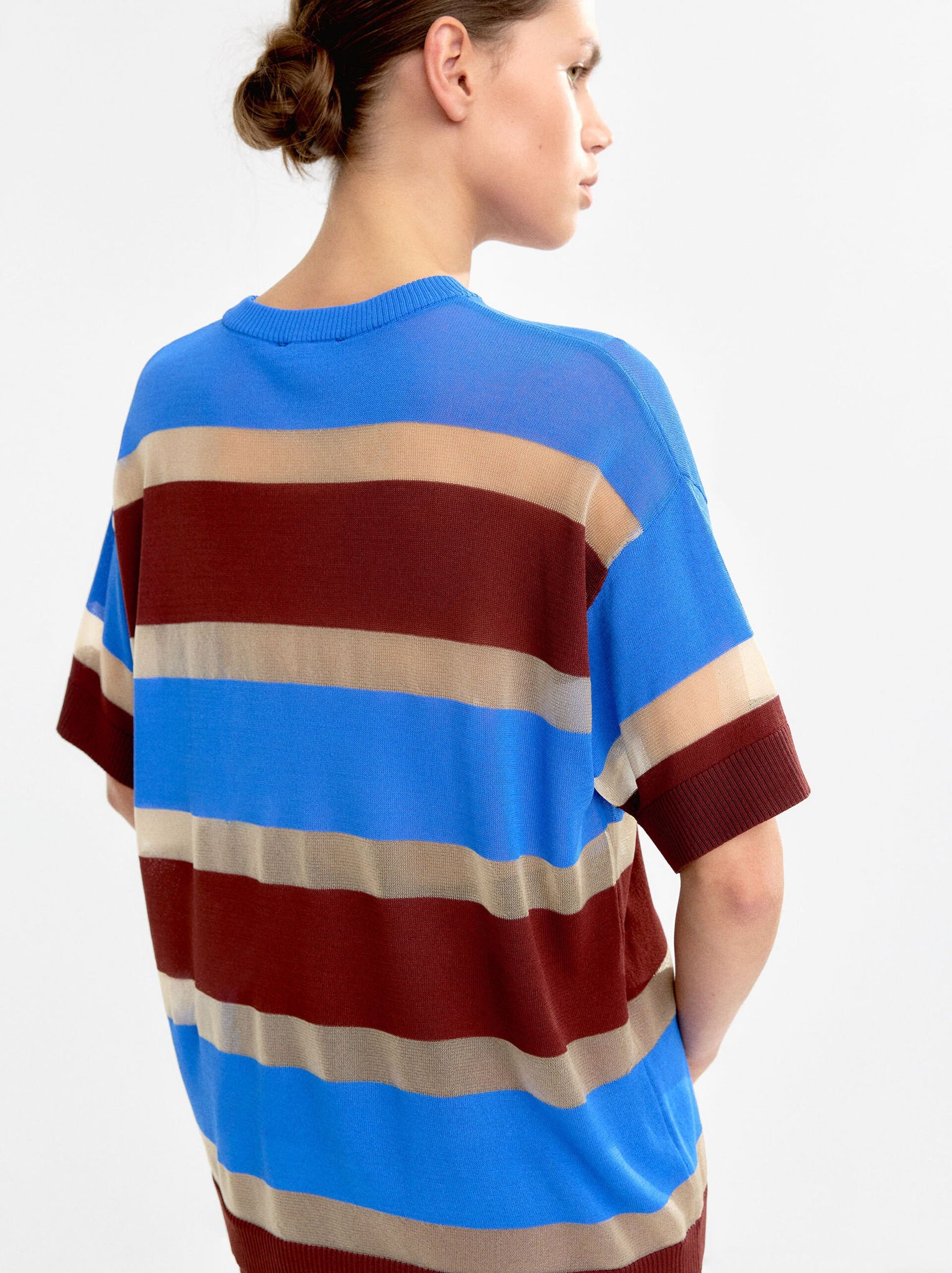 Jersey de punto de rayas
