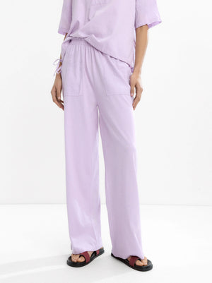Pantalón 100 % algodón con bordado