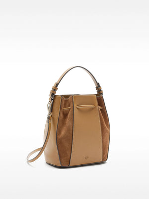 Bolso bombonera con piel