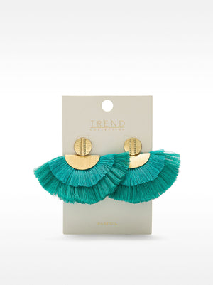 Pendientes maxi abanico