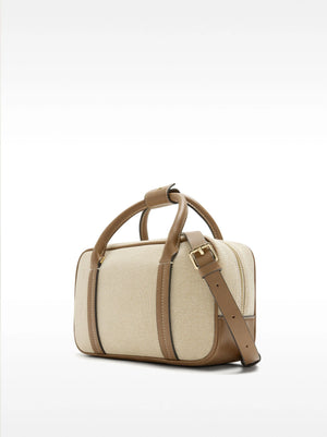 Bolso tote rectangular con colgante