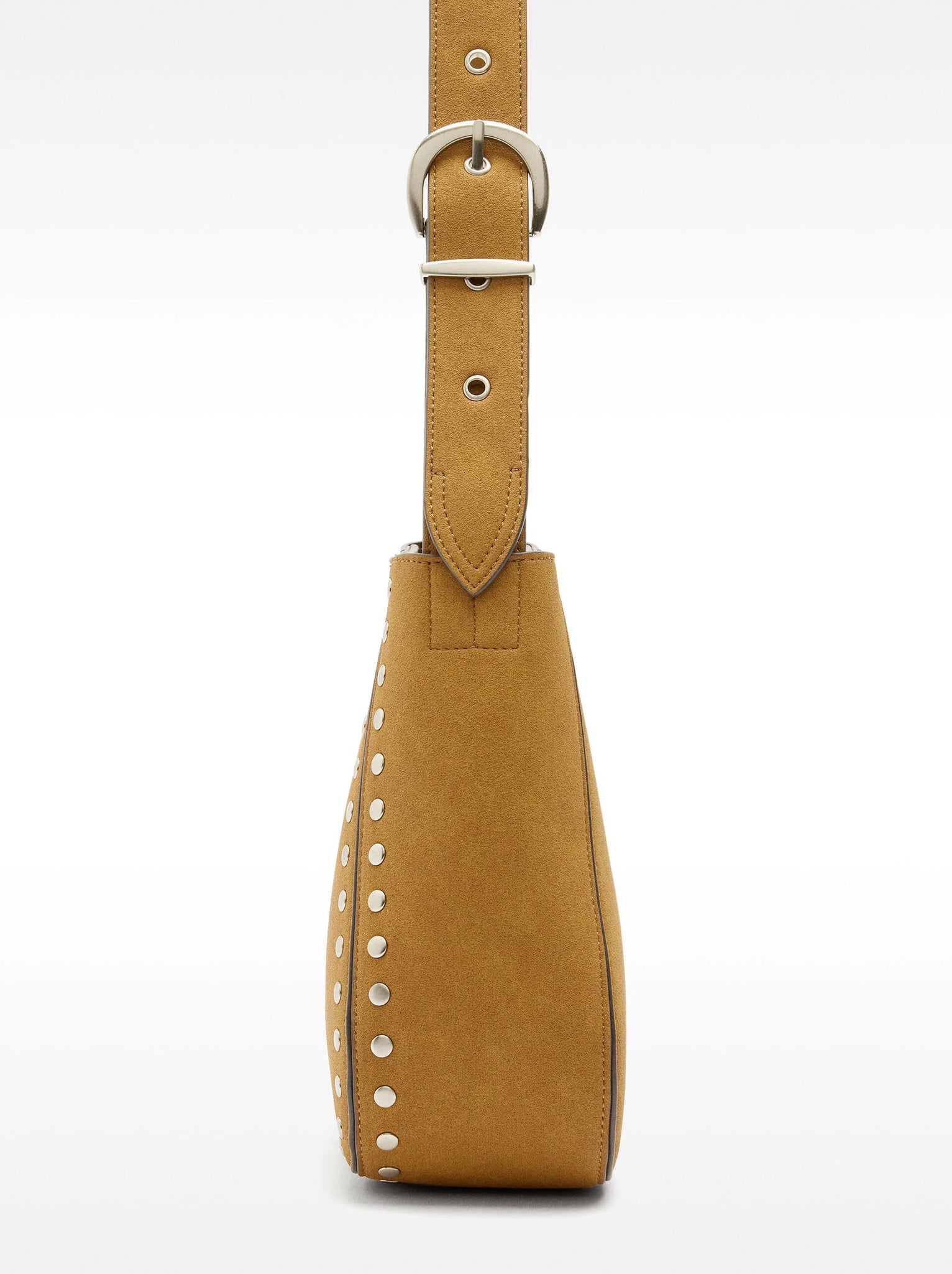 Bolso de hombro con tachuelas efecto piel