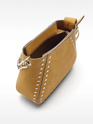 Bolso de hombro con tachuelas efecto piel