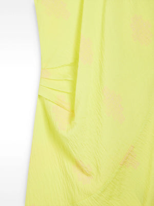 Vestido midi estampado drapeado