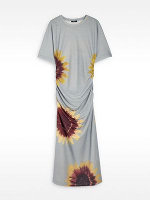 Vestido midi con estampado floral