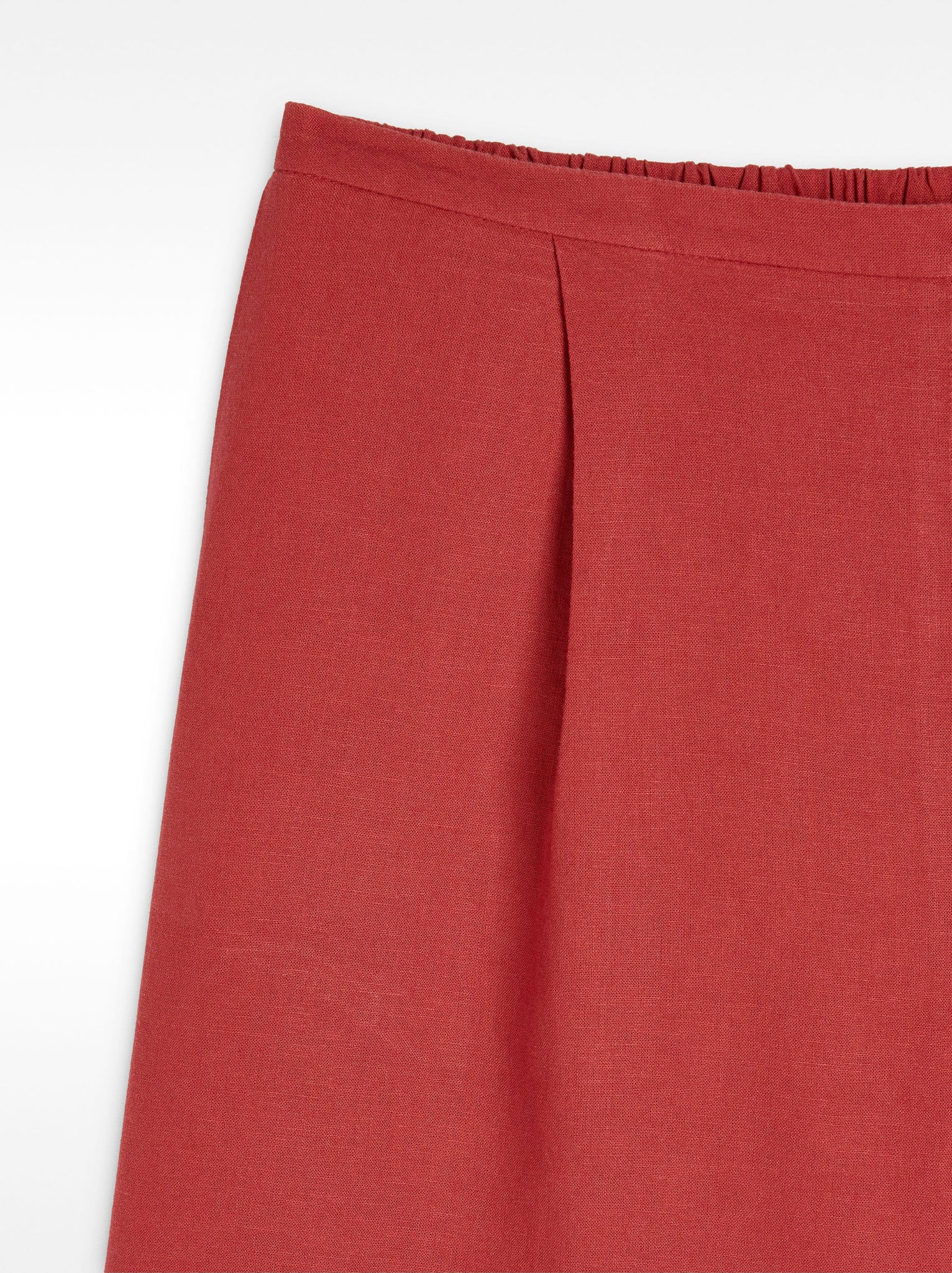 Pantalón mezcla de lino cintura elástica