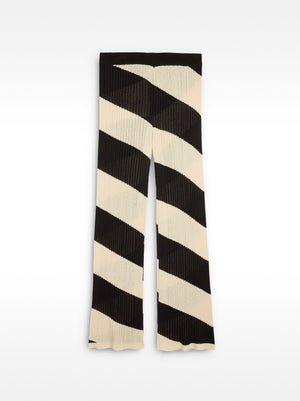 Pantalón de punto a rayas