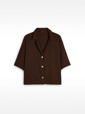 Camisa de manga corta con textura