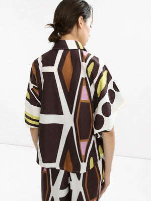 Camisa estampada 100% algodón