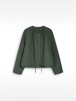 Chaqueta 100 % algodón con fruncido