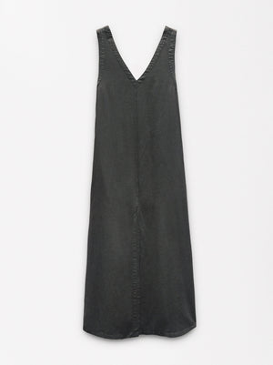 Vestido largo 100% lyocell