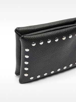 Bolso bandolera doble con tachuelas