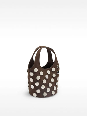 Bolso de hombro con tachuelas
