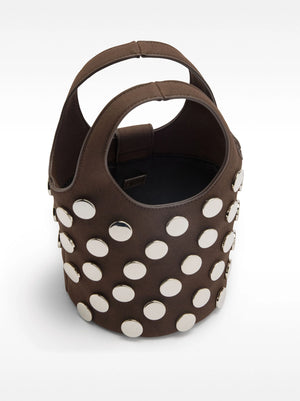 Bolso de hombro con tachuelas