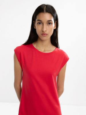 Vestido midi liso