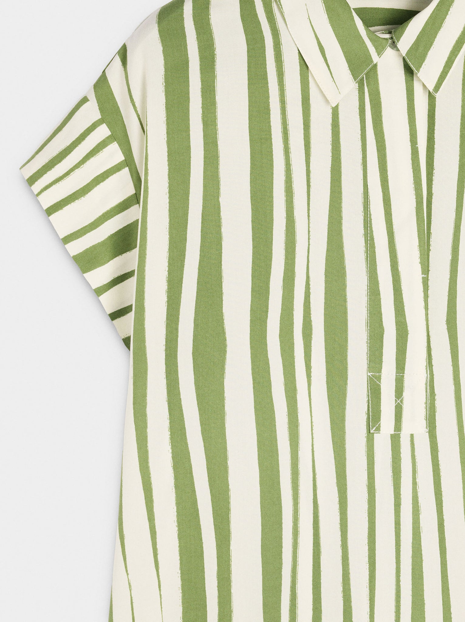 Vestido camisero de rayas