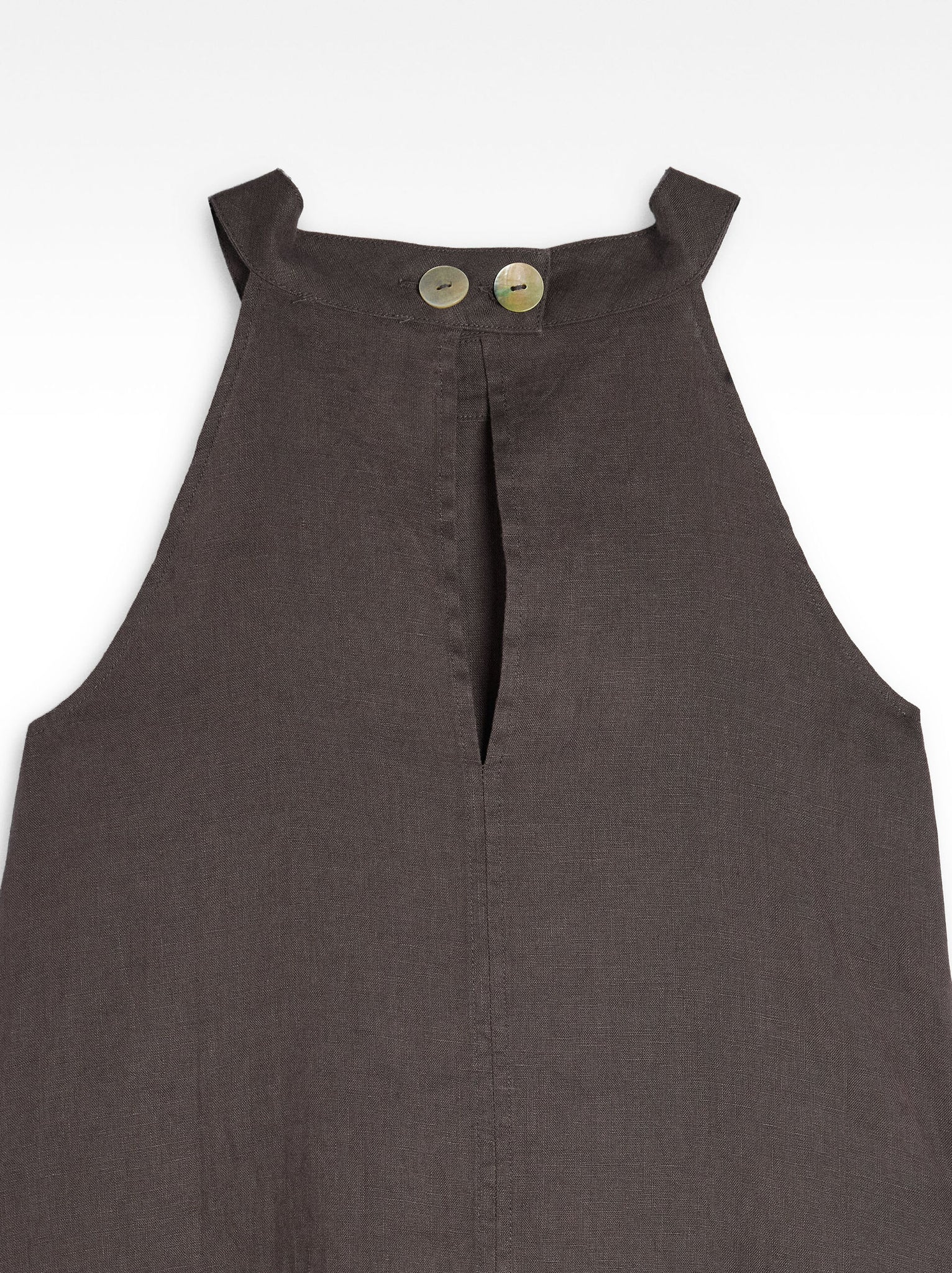 Vestido midi de 100% lino