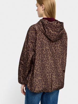 Chubasquero estampado con capucha