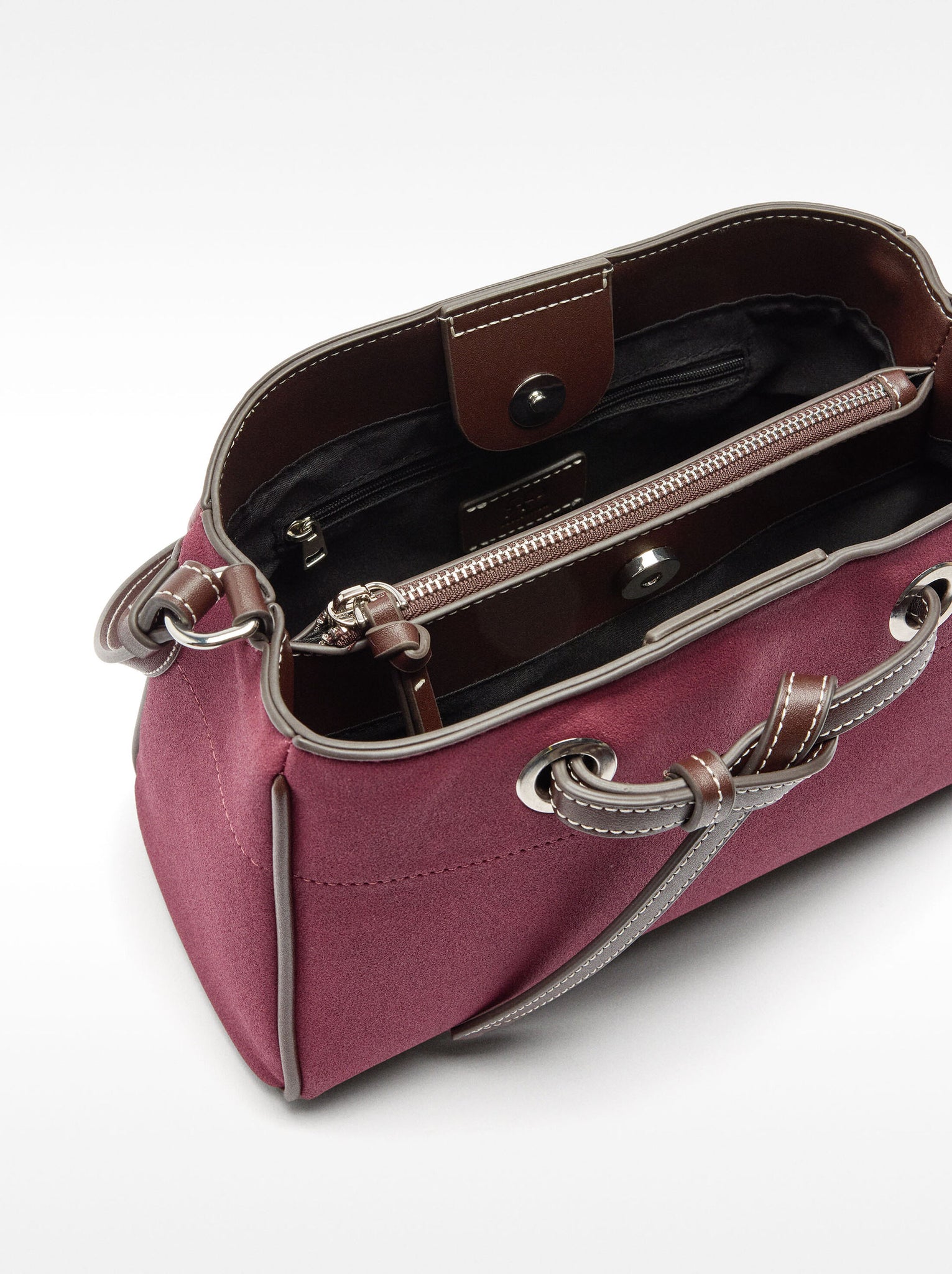 Bolso bandolera efecto piel