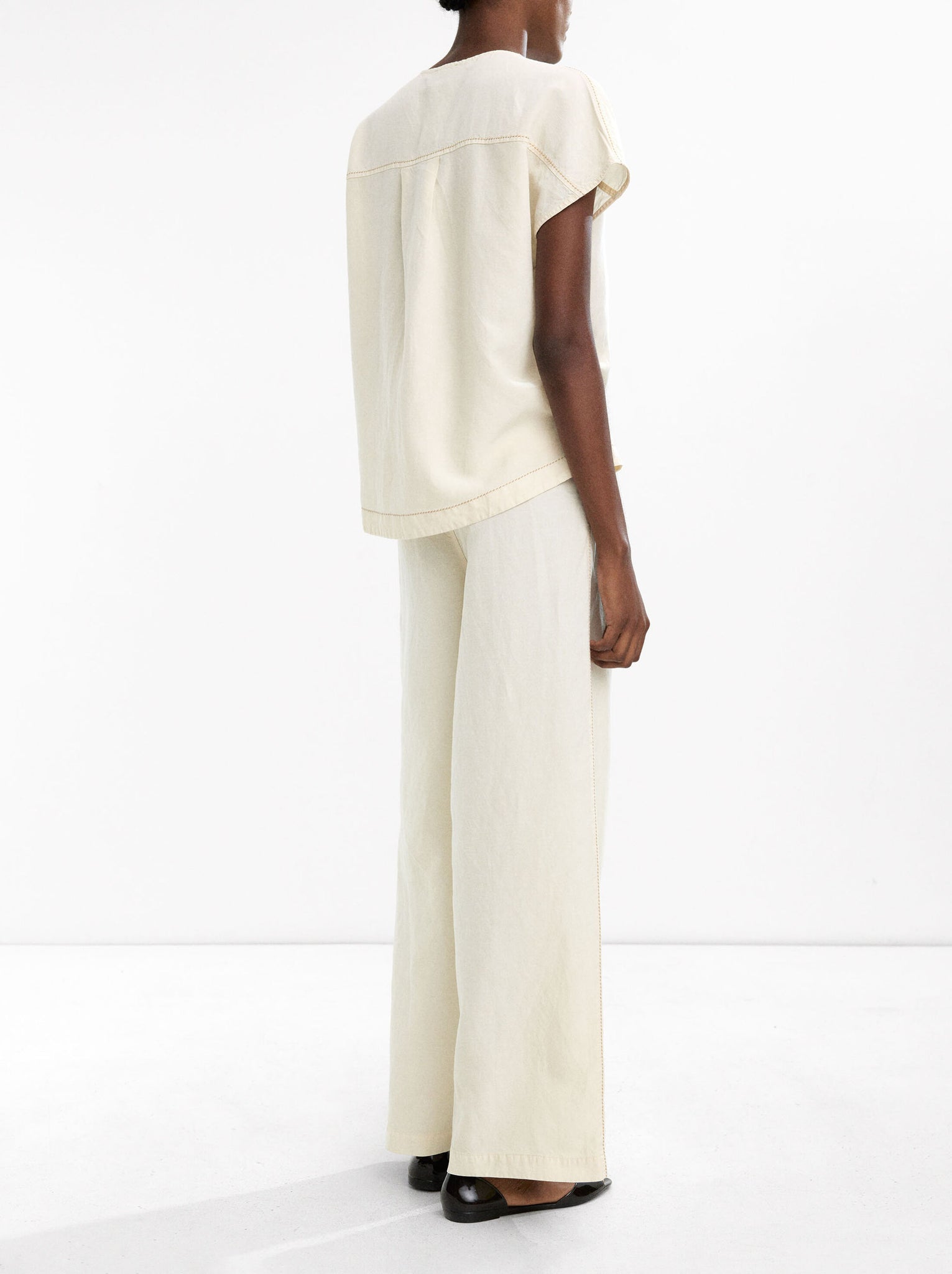 Pantalón mezcla de lino con lyocell