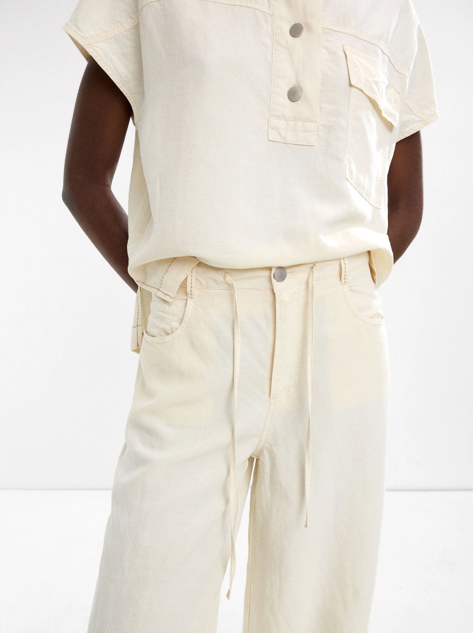 Pantalón mezcla de lino con lyocell