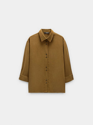 Camisa de lyocell con botones dobles