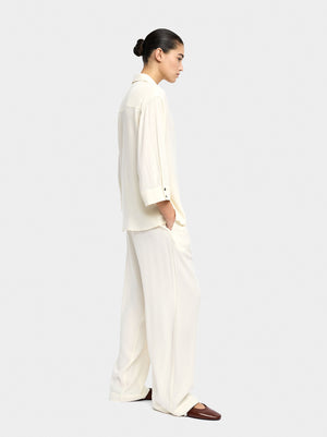 Camisa de lyocell con botones dobles