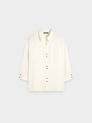 Camisa de lyocell con botones dobles