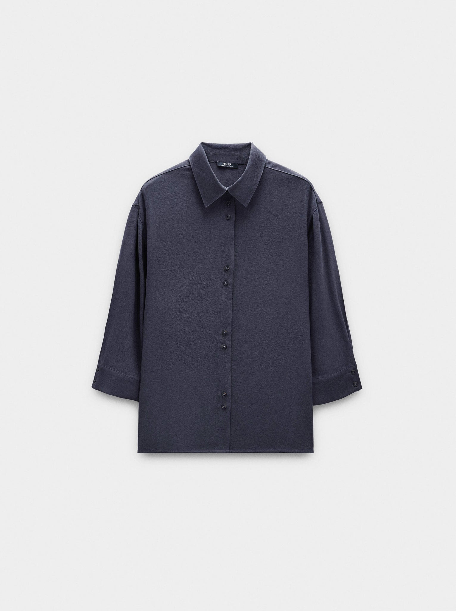 Camisa de lyocell con botones dobles