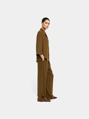 Pantalón de lyocell con cintura elástica