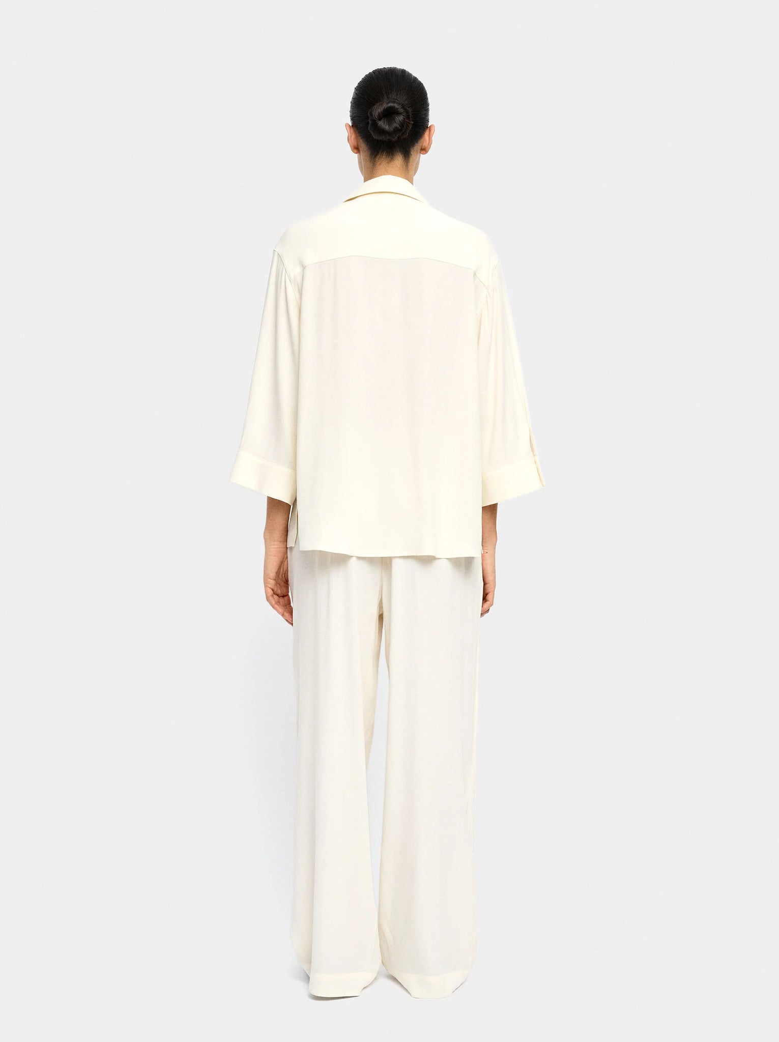 Pantalón de lyocell con cintura elástica