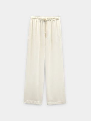 Pantalón de lyocell con cintura elástica