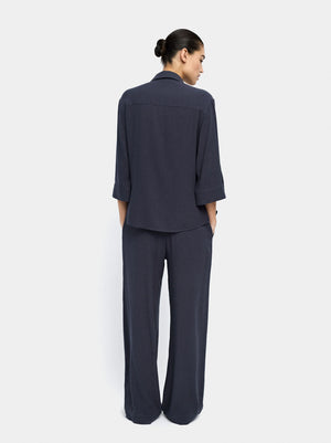 Pantalón de lyocell con cintura elástica