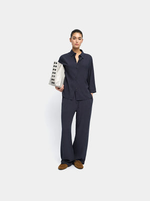 Pantalón de lyocell con cintura elástica