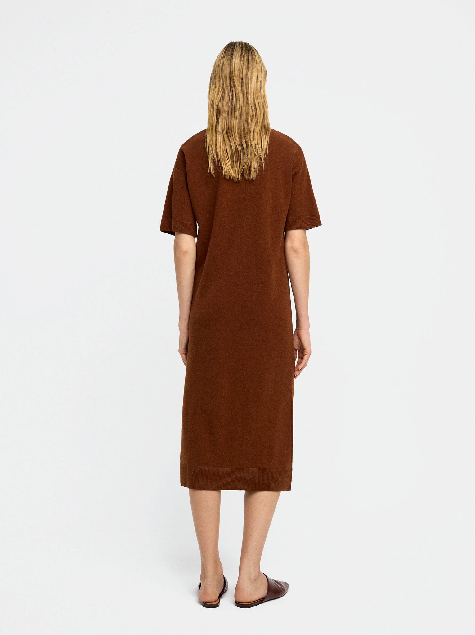 Vestido midi de punto