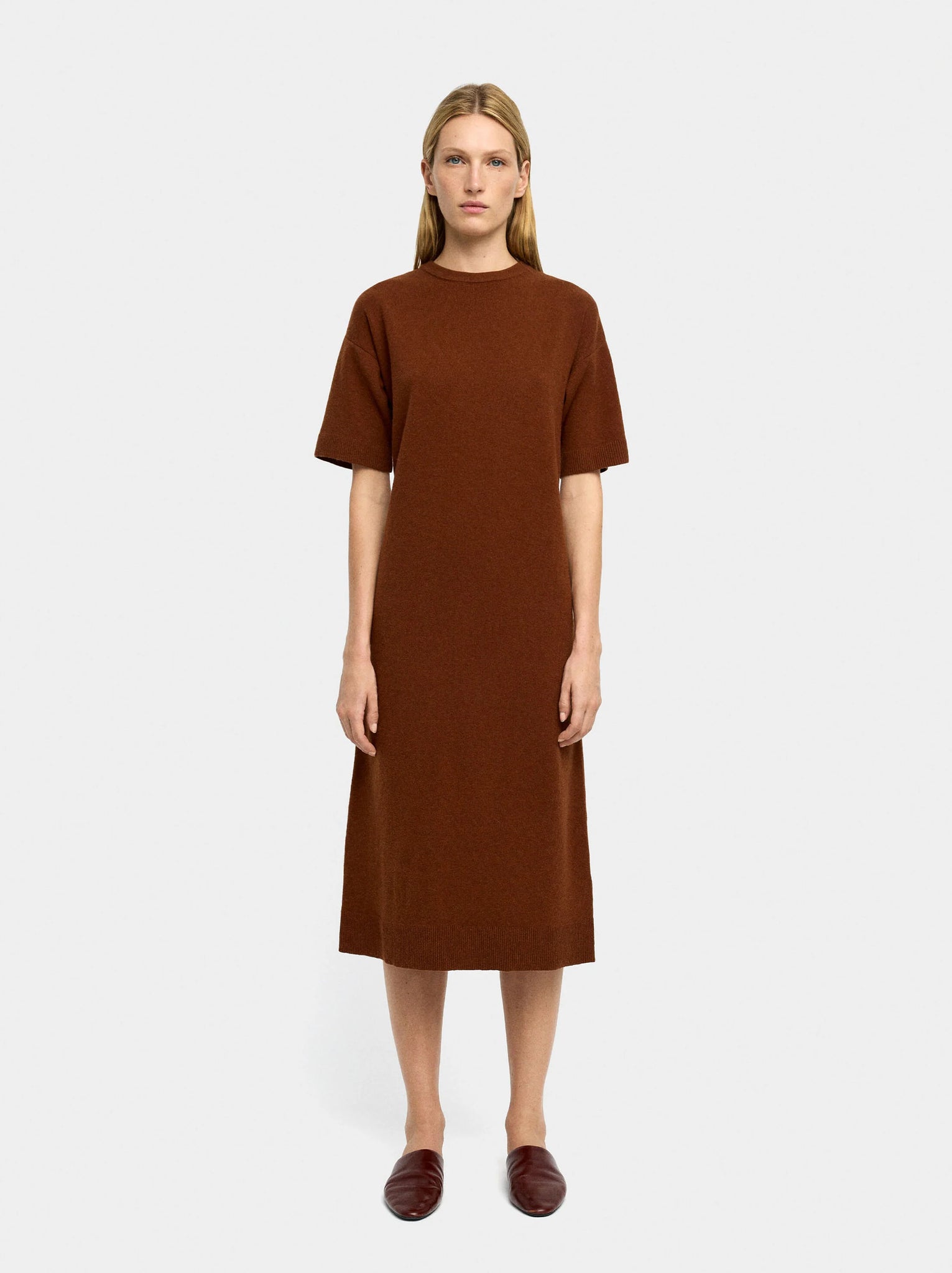 Vestido midi de punto