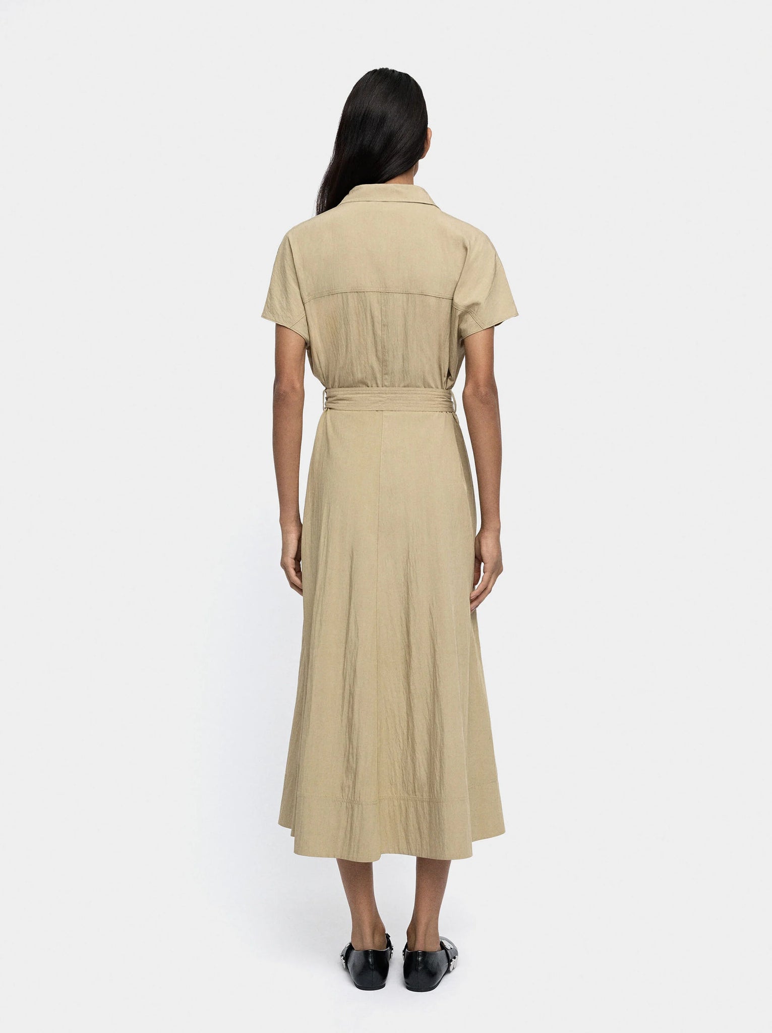 Vestido camisero midi