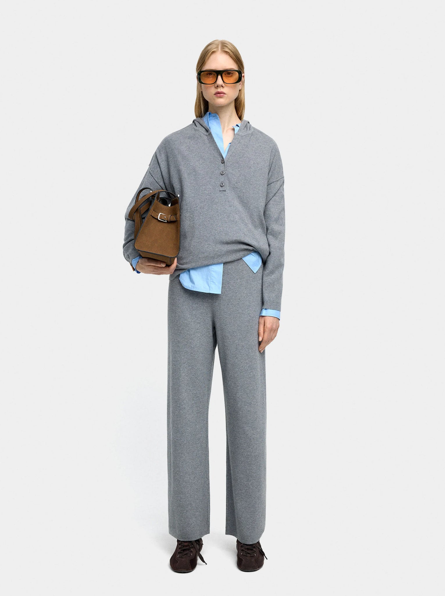 Pantalón de punto cintura elástica
