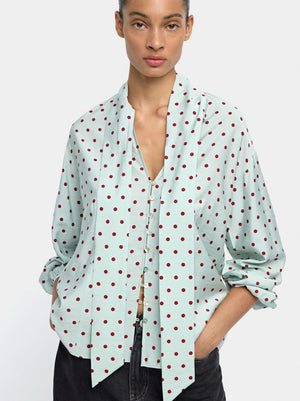 Camisa estampado de lunares