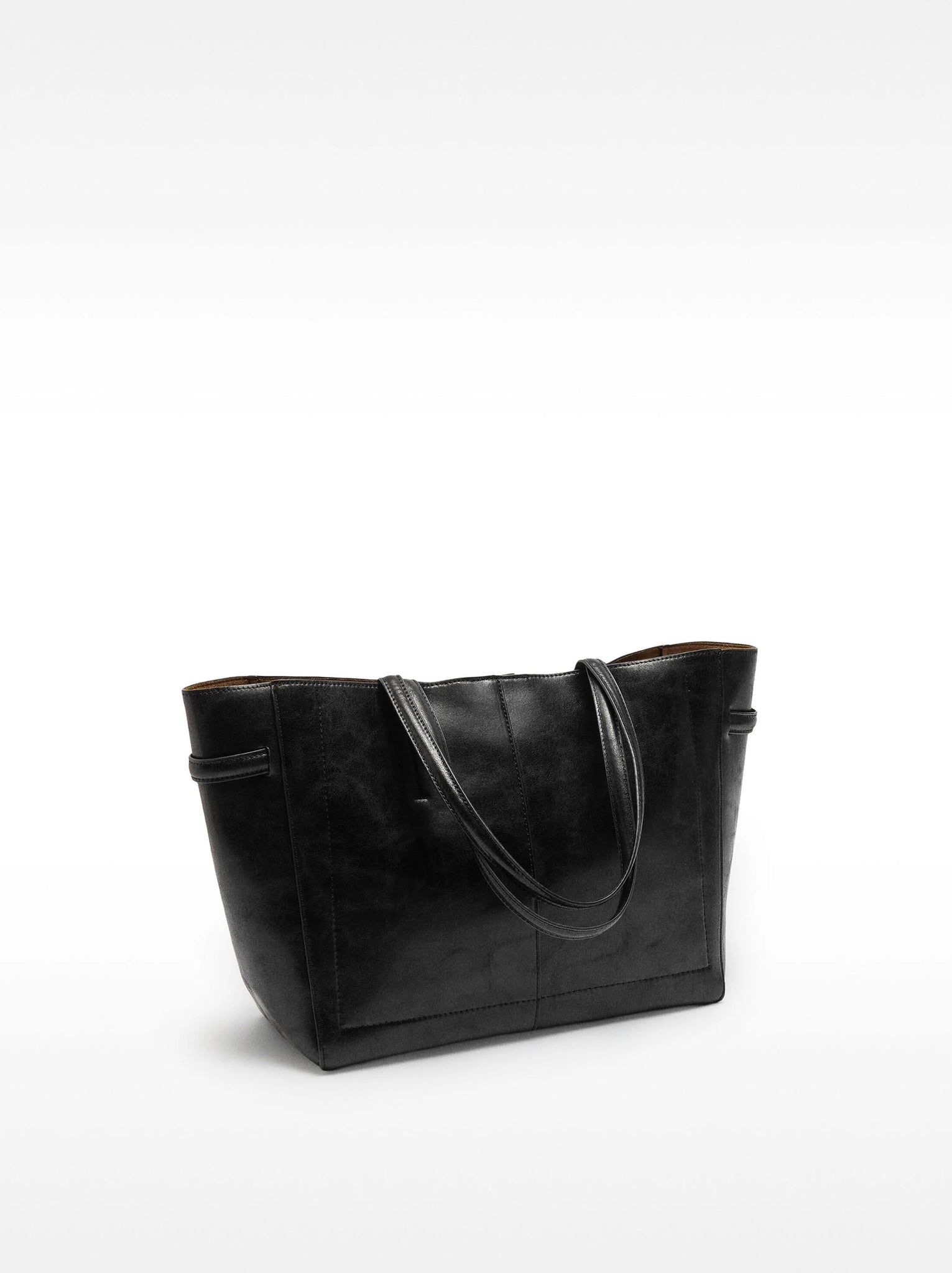 Bolso shopper efecto craquelado