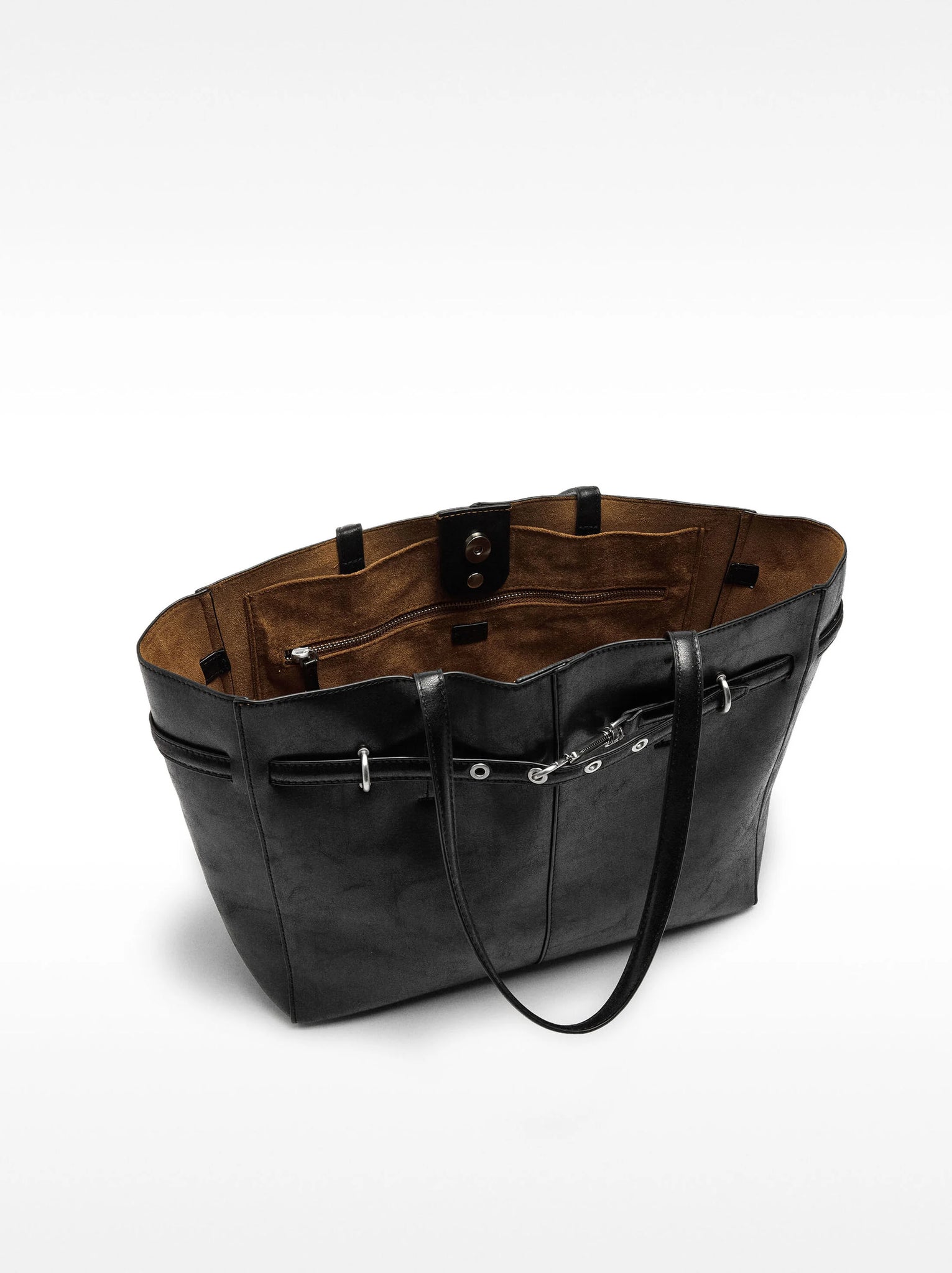 Bolso shopper efecto craquelado
