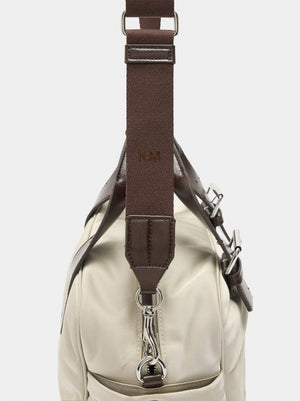 Bolso tote de nylon con bandolera