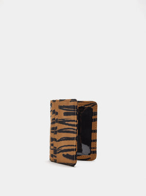 Cartera de nylon estampado animal
